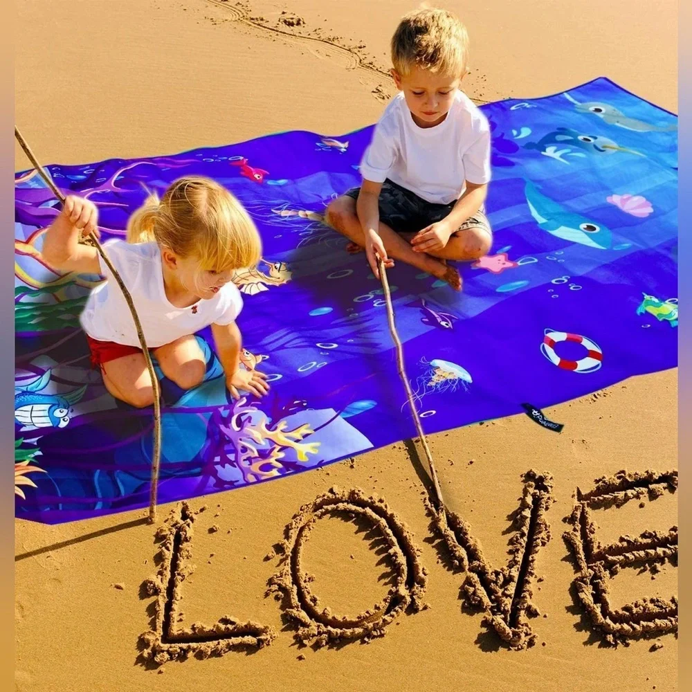 Elite Trend kids Beach Towel - Sea Animal (63x31 inches)